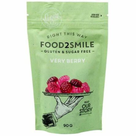 Żelki Bez Dodatku Cukru Bezglutenowe Wegańskie Very Berry 90 g - Food2Smile
