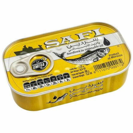 Sardynki w Oleju Roślinnym 125 g - SAFI