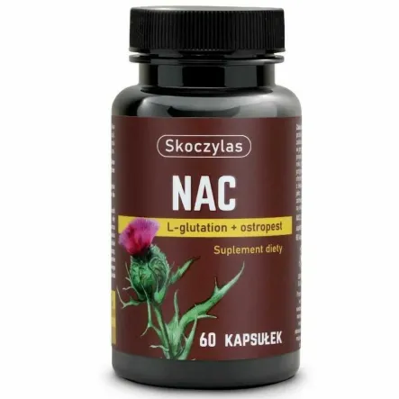 NAC L-glutation+ Ostropest 60 Kapsułek - Skoczylas