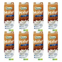 8 x Napój Owsiany z Algami Morskimi Bez Dodatku Cukru UHT Bio 1 l - Natumi