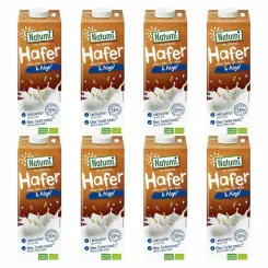 8 x Napój Owsiany z Algami Morskimi Bez Dodatku Cukru UHT Bio 1 l - Natumi