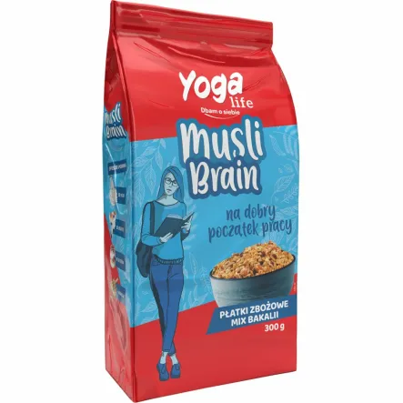 Musli Brain 300 g - Yoga Life - Przecena Krótka Data Minimalnej Trwałości