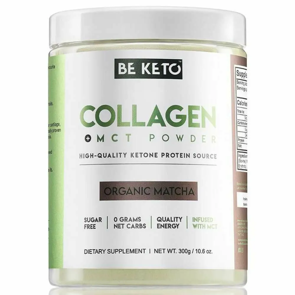 Keto Kolagen z Olejem MCT Matcha 300 g - Beketo