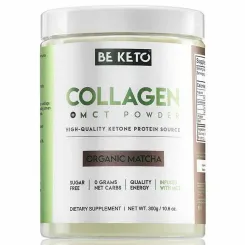 Keto Kolagen z Olejem MCT Matcha 300 g - Beketo