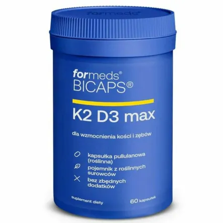 Bicaps Witaminy K2 D3 MAX 60 Kapsułek - Formeds