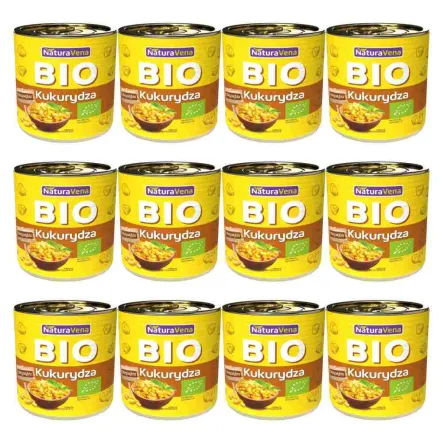 12 x Kukurydza Bio 285 g / 340 g - NaturAvena