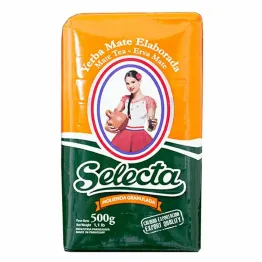 Yerba Mate Selecta Elaborada Con Palo Tradicional 0,5 kg