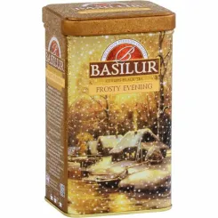 Herbata Czarna Liściasta z Dodatkami FROSTY EVENING Puszka 85 g  - BASILUR 