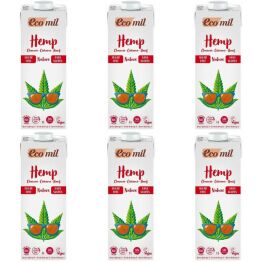 6 x Napój z Konopi Niesłodzony Bio 1 l UHT - Ecomil