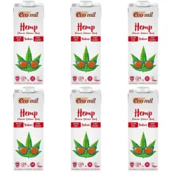6 x Napój z Konopi Niesłodzony Bio 1 l UHT - Ecomil