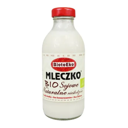 Mleczko Sojowe Naturalne Niesłodzone 330 Ml - Biotoeko