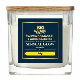Świeca Sojowa do Masażu SENSUAL GLOW Wanilia 80 g - Big Nature