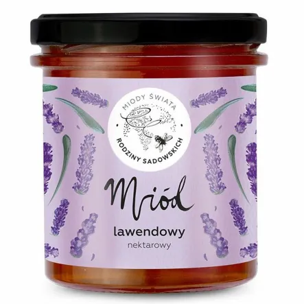 Miód Nektarowy Lawendowy 450 g - Pasieki Sadowskich