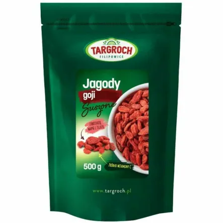 Jagody Goji Suszone 500 g - Targroch