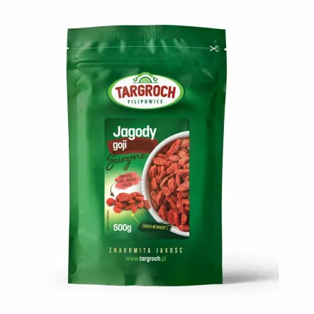 Jagody Goji Suszone Owoce 500 g - Targroch