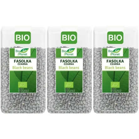 3 x Fasolka Czarna Bio 500 g - Bio Planet