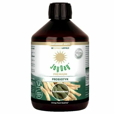 Probiotyk Premium z Ashwagandhą Bezglutenowy Bio 500 ml - Joy Day (data: 16.04.2026)