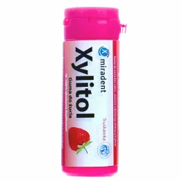 Xylitol Guma do Żucia Truskawka (30 Sztuk) - Miradent