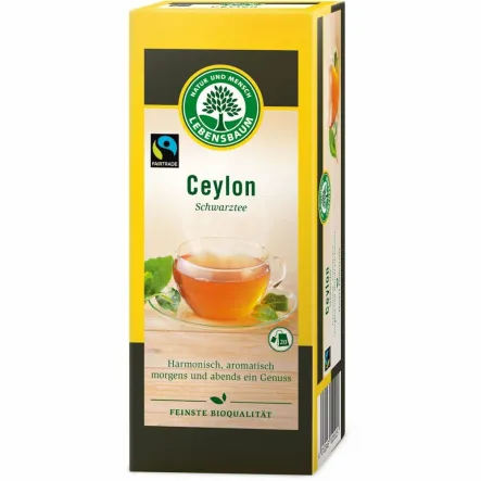 Herbata Czarna Ceylon Ekspresowa Bio 20 x 2 g Lebensbaum - Wyprzedaż