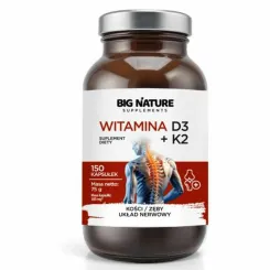 Kapsułki D3+K2 150 Sztuk - Big Nature