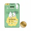 Pieluszki Ekologiczne 2 Newborn 3-6 kg 58 Sztuk - Muumi Baby - Wyprzedaż