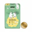 Pieluszki Ekologiczne 2 Newborn 3-6 kg 58 Sztuk - Muumi Baby - Wyprzedaż
