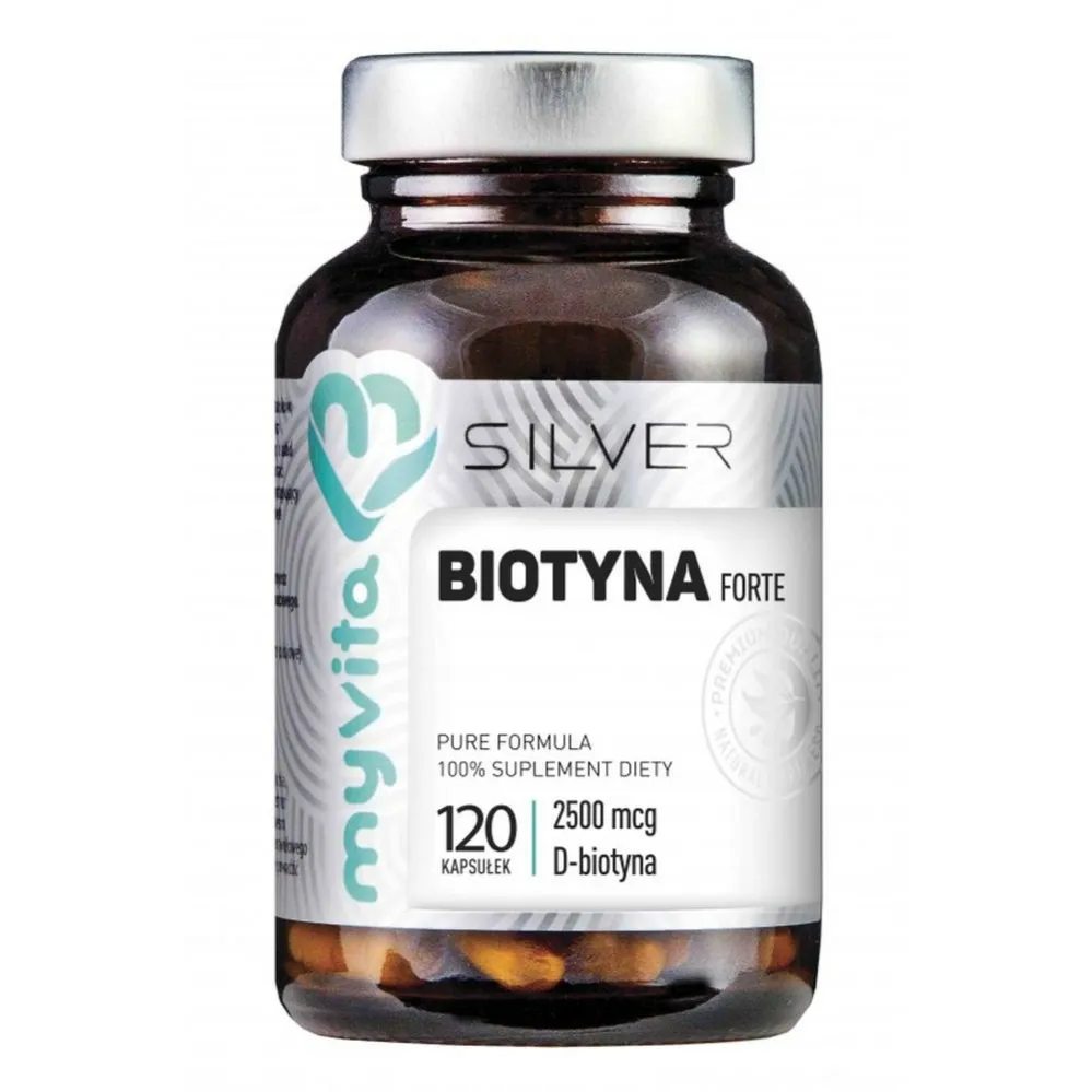 Silver Pure 100%  Biotyna Forte 120 Kapsułek  MyVita