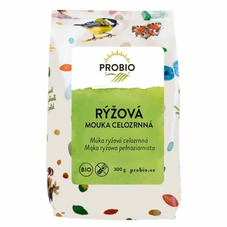 Mąka Ryżowa Pełnoziarnista Bezglutenowa Bio 300 g- Probio