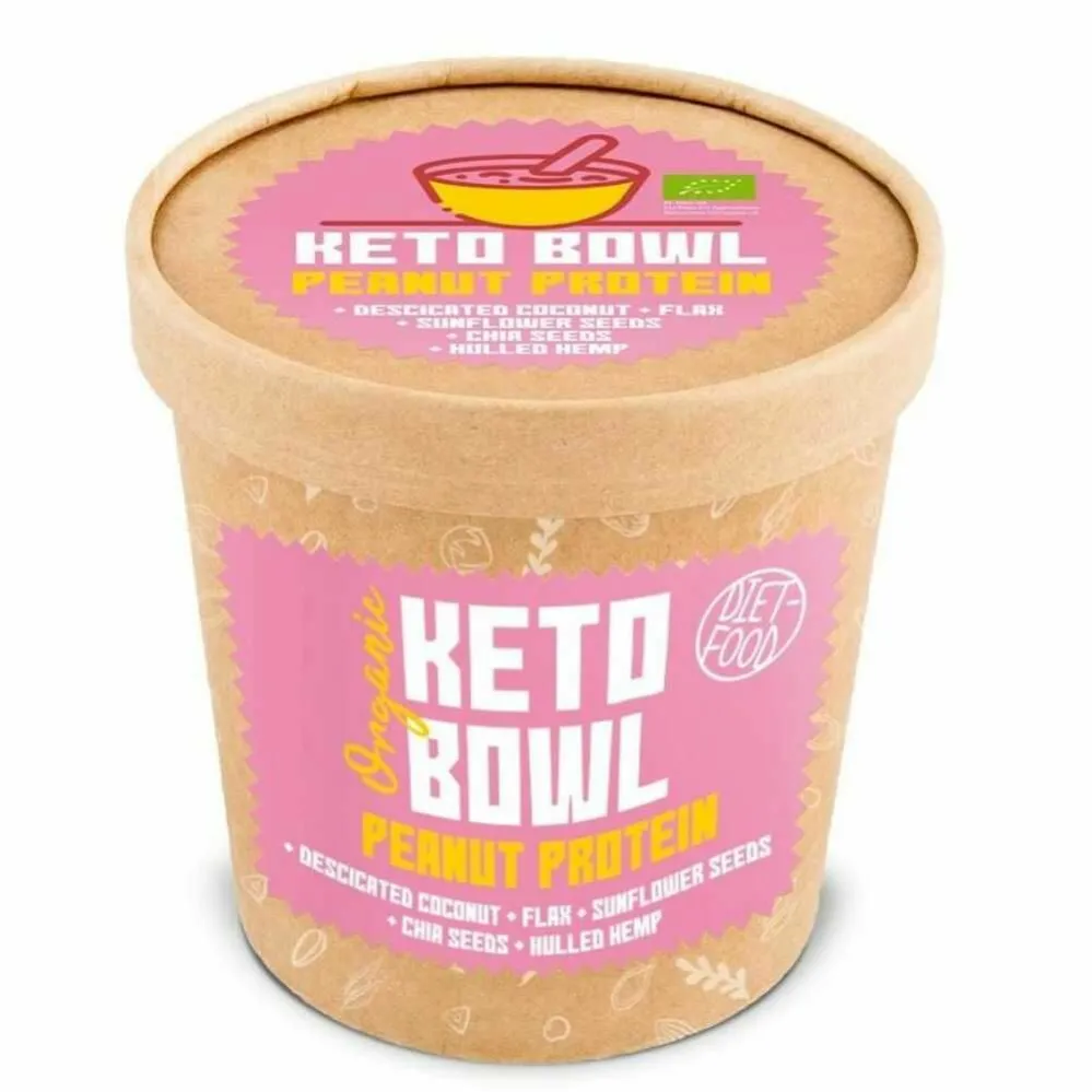 KETO BOWL Danie w Kubku z Orzeszkami Ziemnymi Peanut Protein Bio 70 g - Diet-Food