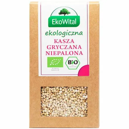 Kasza Gryczana Niepalona BIO 500 g - EkoWital - Przecena Krótka Data Minimalnej Trwałości