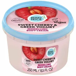 Modelujący Krem Do Ciała Słodka Wiśnia and  Jogurt Grecki 250 ml - Berry Nice