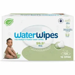 Chusteczki Nawilżane dla Niemowląt Kids Soap 720 Sztuk (12x 60 Sztuk) - Water Wipes