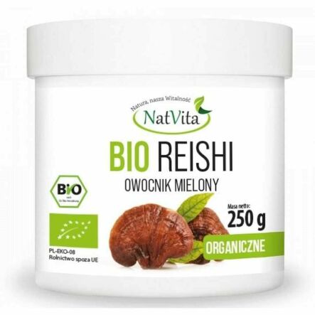 Reishi BIO Owocnik Mielony 250 g - NatVita