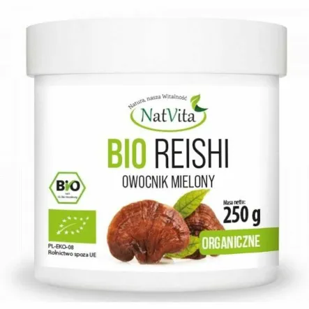 Reishi BIO Owocnik Mielony 250 g - NatVita