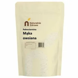 Mąka Owsiana Pełnoziarnista 1 kg - Naturalnie Zdrowe