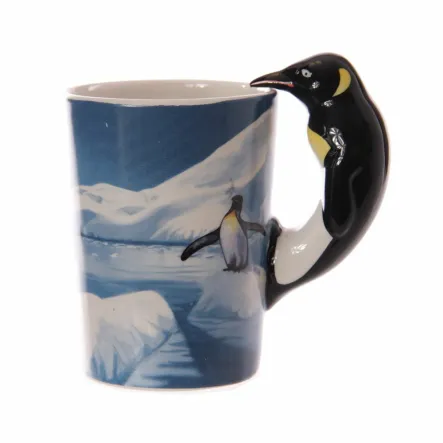 Ceramiczny Kubek z Nadrukiem Arktyczny Pingwin Seria Natura Puckator