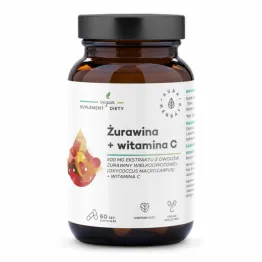 Żurawina 800 mg + Witamina C 60 Kapsułek - Aura Herbals