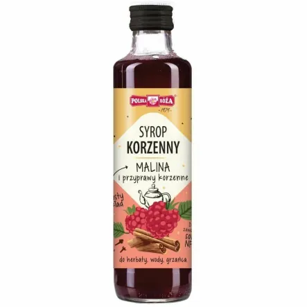 Syrop Korzenny Malina i Przyprawy Korzenne 250 ml - Polska Róża