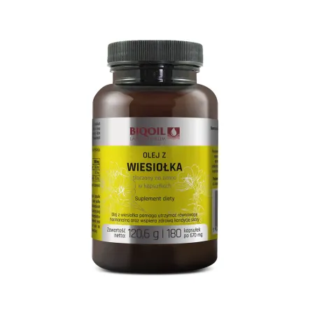 Olej z Wiesiołka 670 mg 180 Kapsułek Biooil