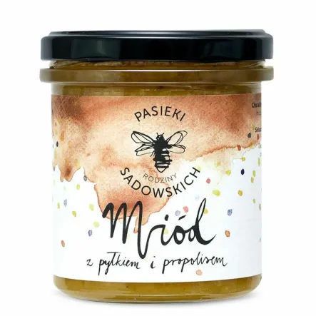 Miód z Pyłkiem i Propolisem 430 g - Pasieki Sadowskich