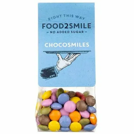 Kolorowe Drażetki z Pełnomlecznej Czekolady Bez Dodatku Cukru 90 g - Food2Smile