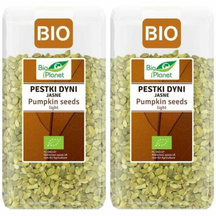 2 x Pestki Dyni Łuskane Jasne Bio 350 g - Bio Planet