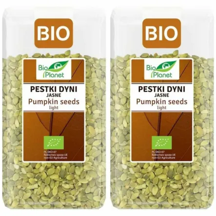 2 x Pestki Dyni Łuskane Jasne Bio 350 g - Bio Planet
