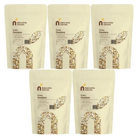 5 x Otręby Owsiane 1 kg - Naturalnie Zdrowe
