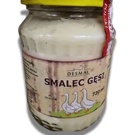 Smalec Gęsi 720 ml - Desmal (COLD) Zabarwiona etykieta