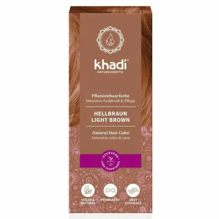 Henna Jasny Brąz KHA-011 100 g - Khadi