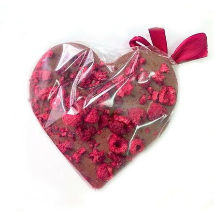 Serce - Czekolada Mleczna z Malinami 80 g - Santini