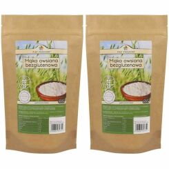 Zestaw 2 x Mąka Owsiana Bezglutenowa Pełnoziarnista 500 g - Simpatiko