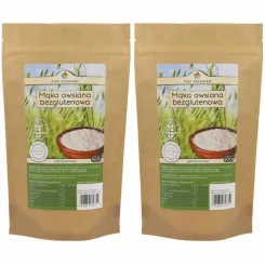 Zestaw 2 x Mąka Owsiana Bezglutenowa Pełnoziarnista 500 g - Simpatiko