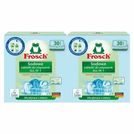 2 x Sodowe Tabletki do Zmywarek All in One 30 Sztuk - Frosch